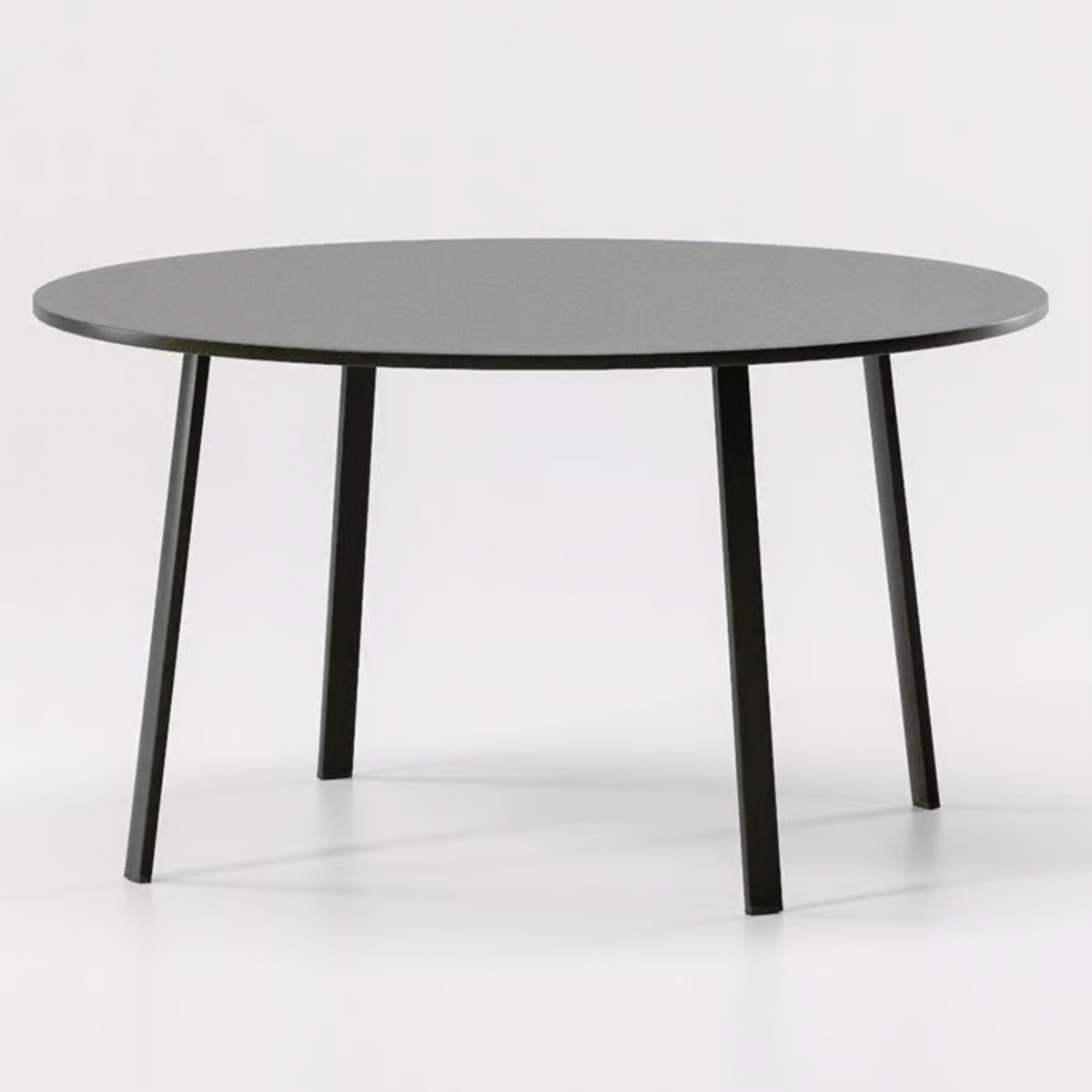 Tavolo tondo in metallo zincato "Roma" per giardino smontabile cm 130x130 75h