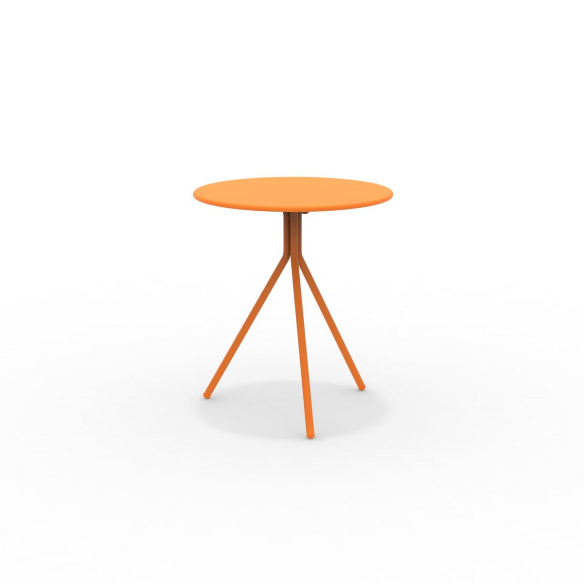 Tavolo tondo in metallo zincato "Twist15" per giardino smontabile h 75 cm