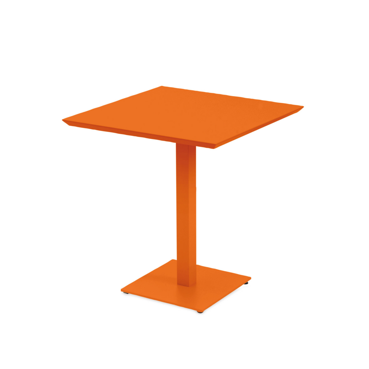Tavolo quadrato in metallo zincato "Mogan" per giardino h 75 cm