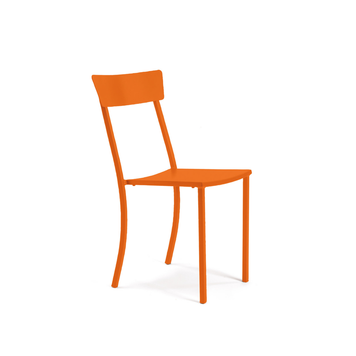Set di sedie moderne in metallo verniciato "Mogan" da giardino impilabili cm 47x52 85h