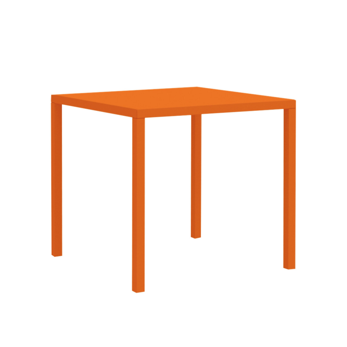 Tavolo fisso quadrato in metallo "Quatris" modero impilabile bar giardino  h 75 cm