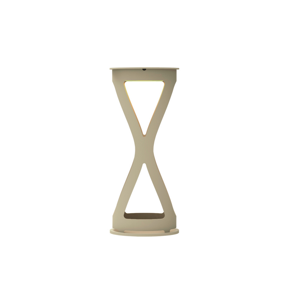 Lampada da tavolo in metallo "Luna" ricaricabile da esterno cm 12x12 26h