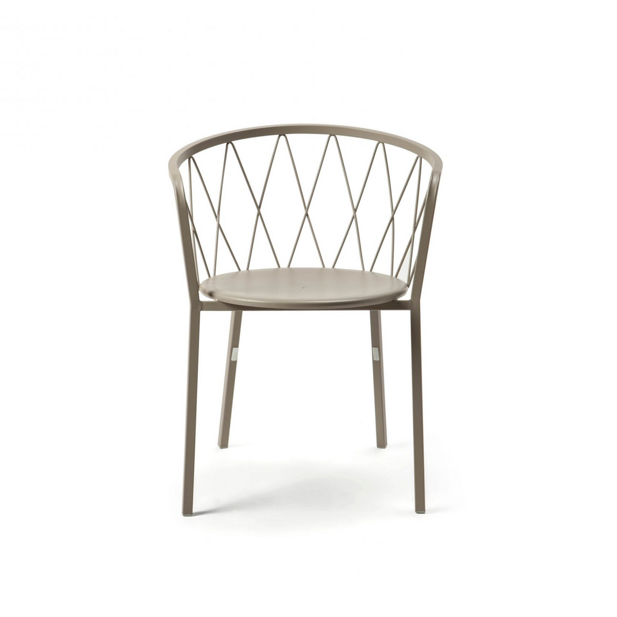 Sedia da giardino in metallo verniciato impilabili "Daisy" cm 57x55 75h