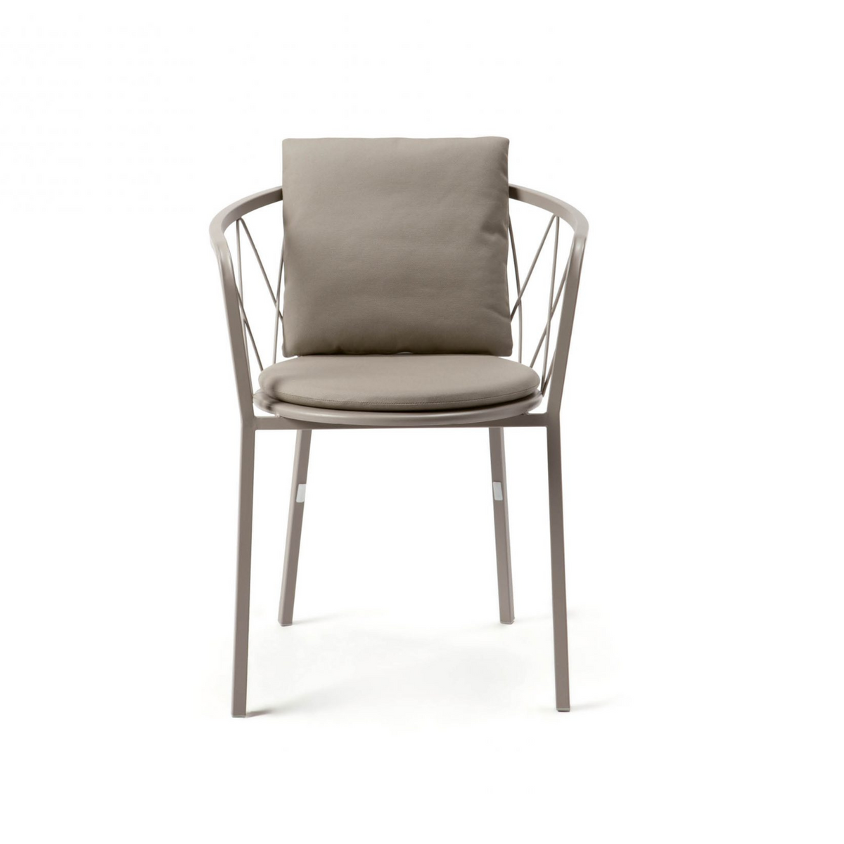 Sedia da giardino in metallo verniciato impilabili "Daisy" cm 57x55 75h