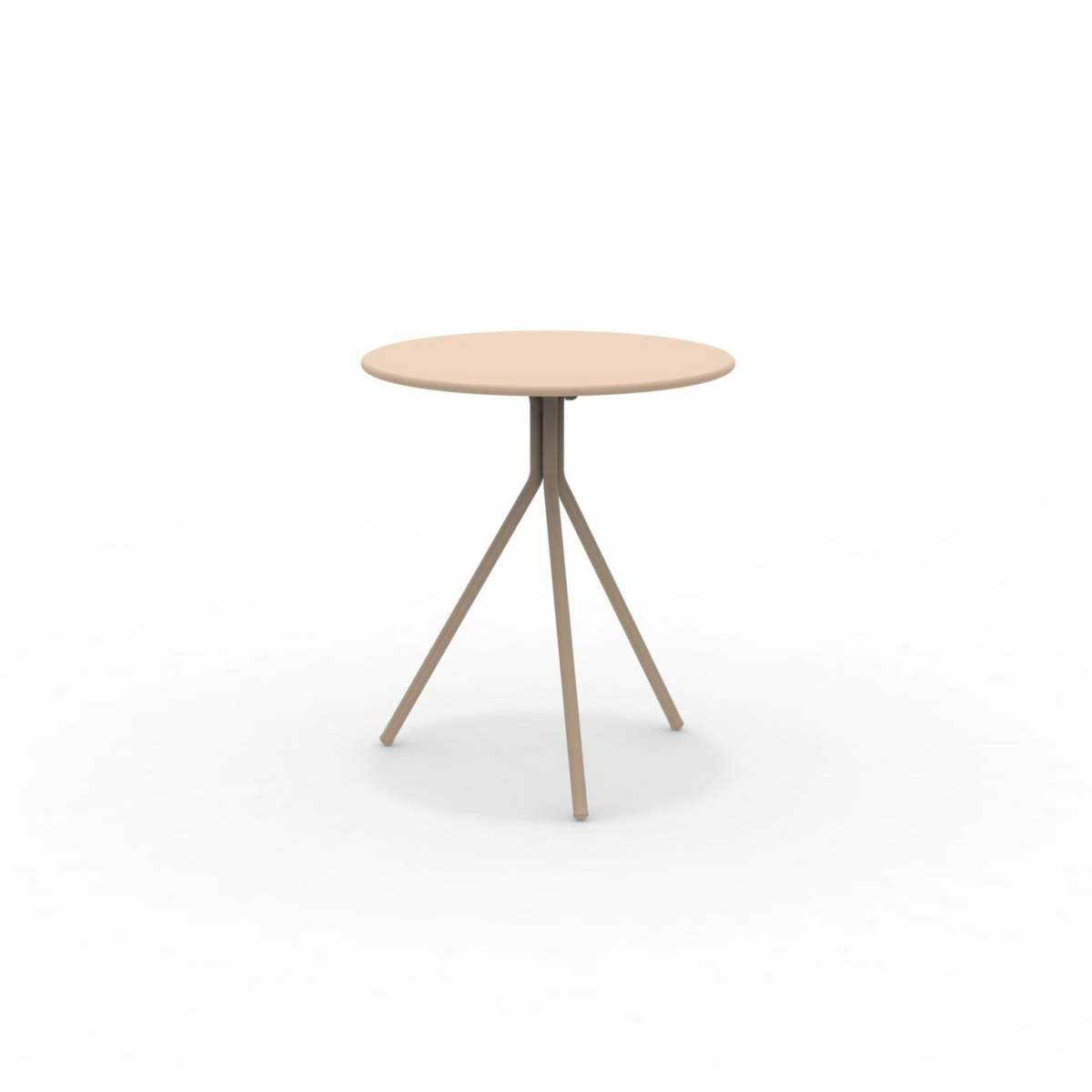 Tavolo tondo in metallo zincato "Twist15" per giardino smontabile h 75 cm