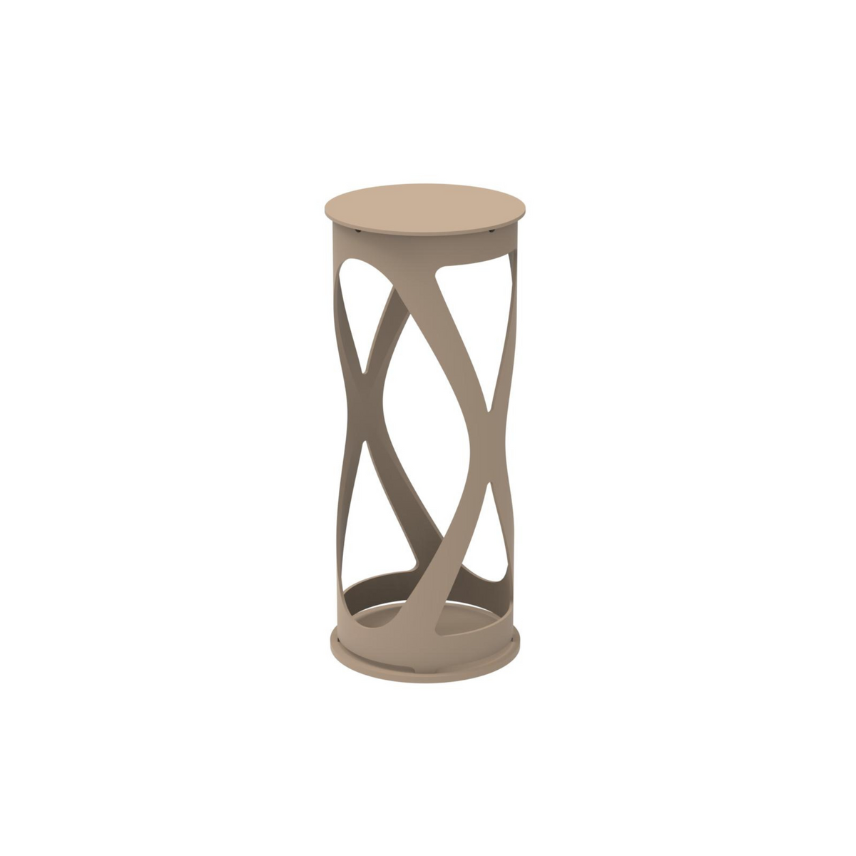 Lampada da tavolo in metallo "Luna" ricaricabile da esterno cm 12x12 26h