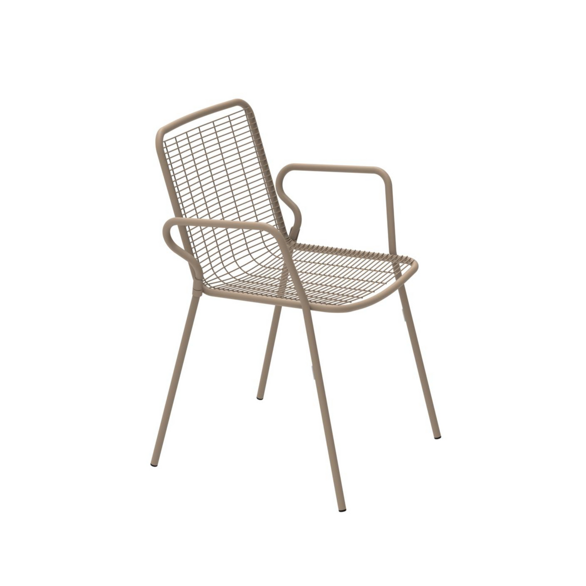 Sedie impilabili "Roma" in metallo verniciato a polvere cm 54x60 84h
