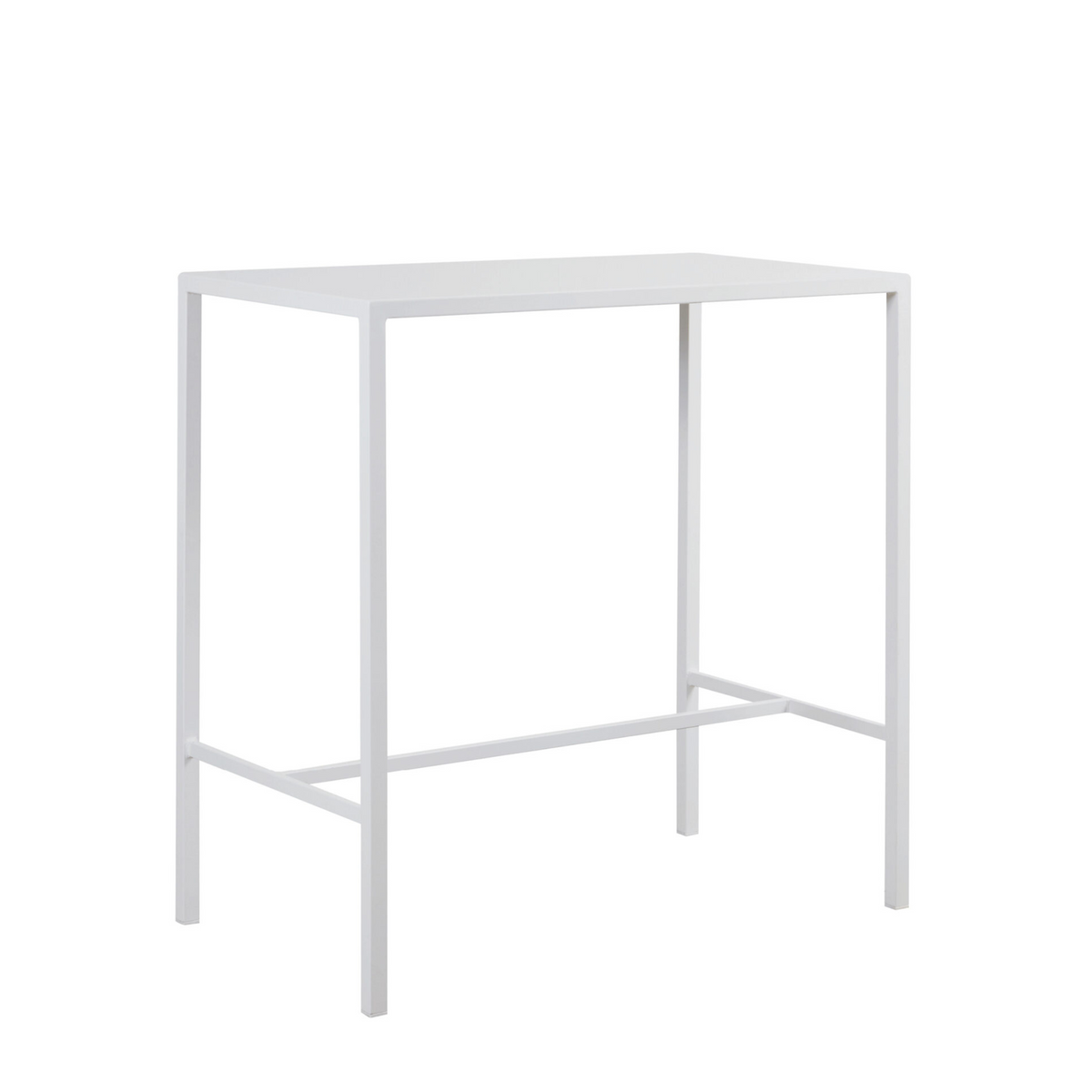 Tavolo alto in metallo verniciato "Seaside" da bar e giardino moderno h 110 cm