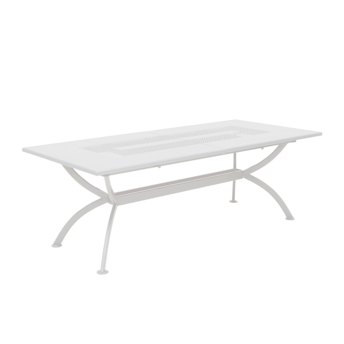 Tavolo allungabile in metallo "Valentino" da giardino moderno cm 220/300x100 75h