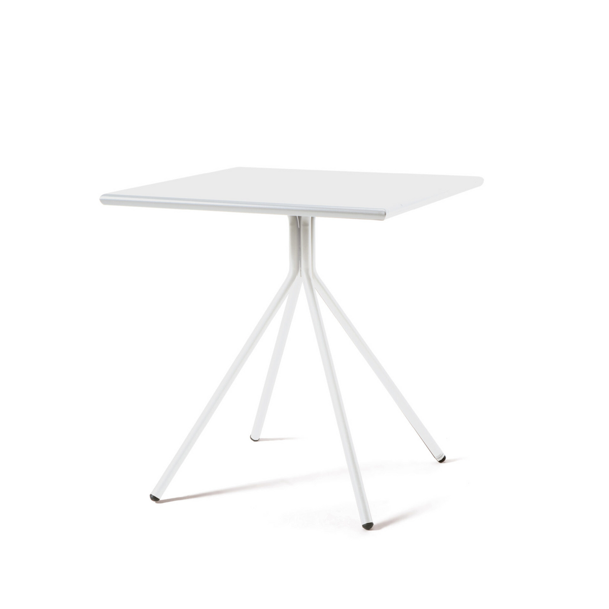 Tavolo quadrato in metallo zincato "Twist19" da bar e giardino h 75 cm
