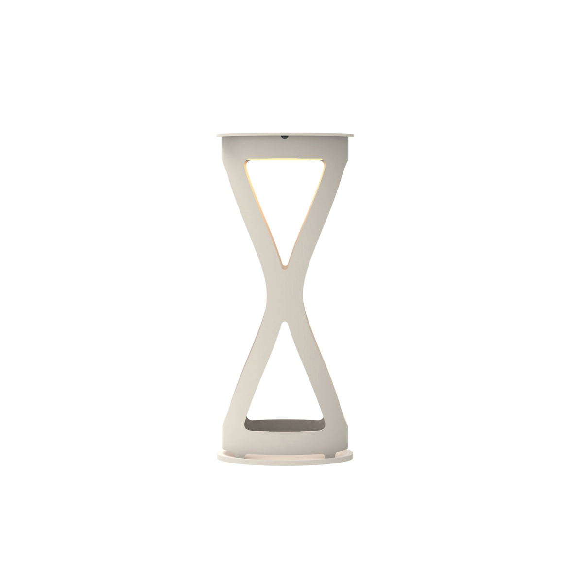 Lampada da tavolo in metallo "Luna" ricaricabile da esterno cm 12x12 26h