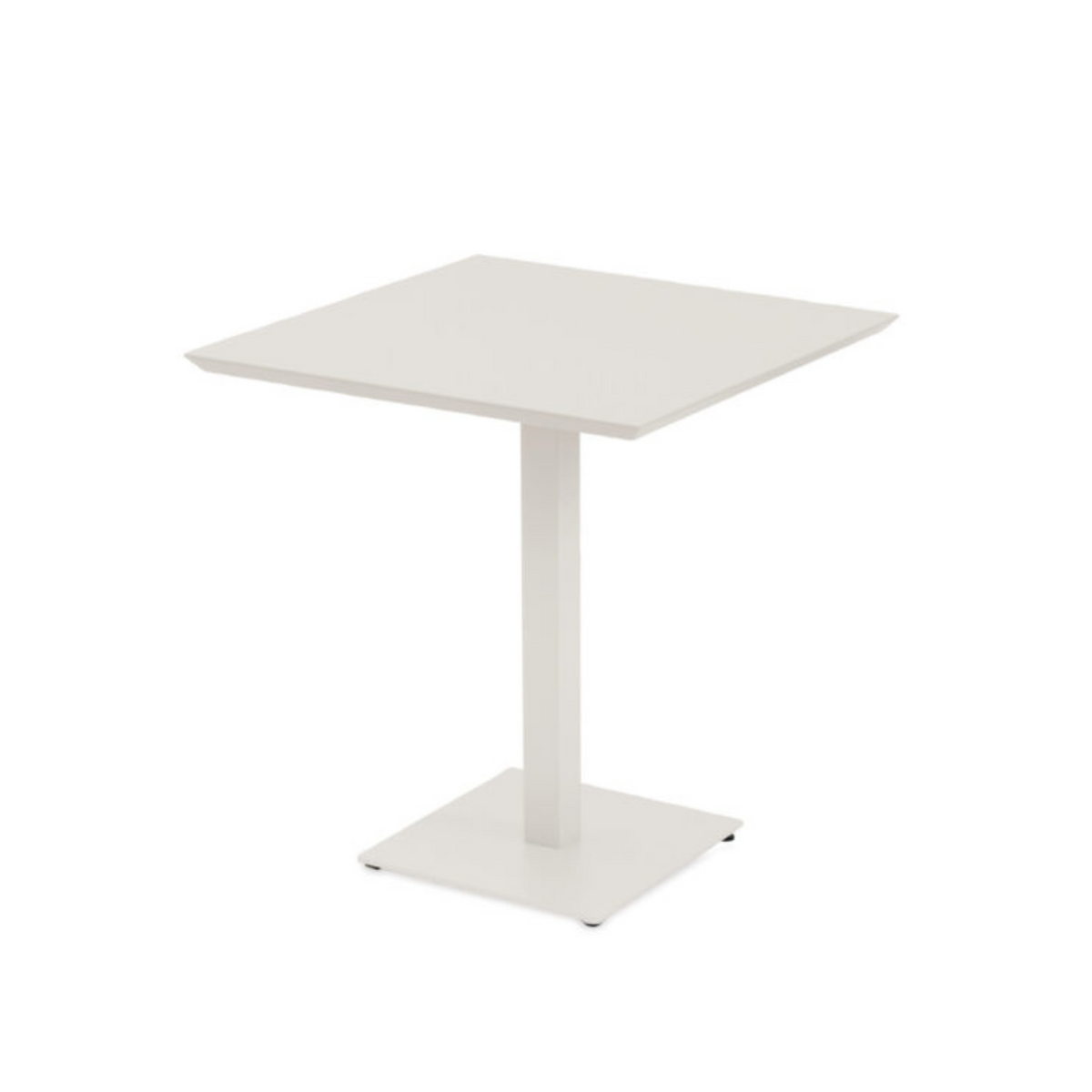 Tavolo quadrato in metallo zincato "Mogan" per giardino h 75 cm