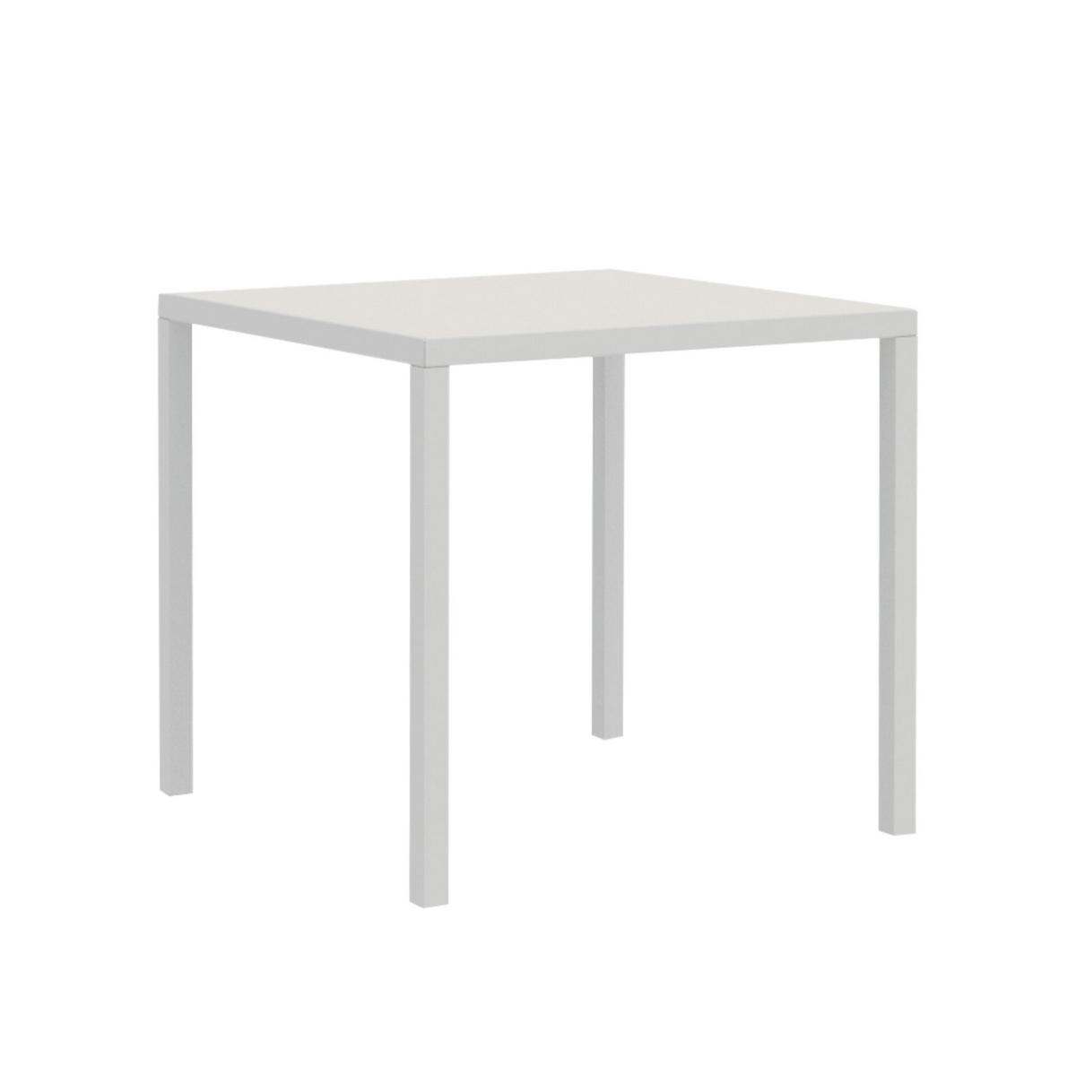 Tavolo fisso quadrato in metallo "Quatris" modero impilabile bar giardino  h 75 cm