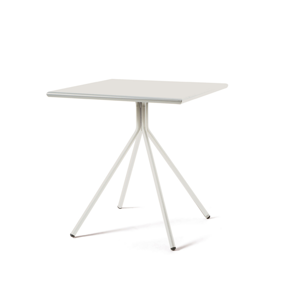 Tavolo quadrato in metallo zincato "Twist19" da bar e giardino h 75 cm