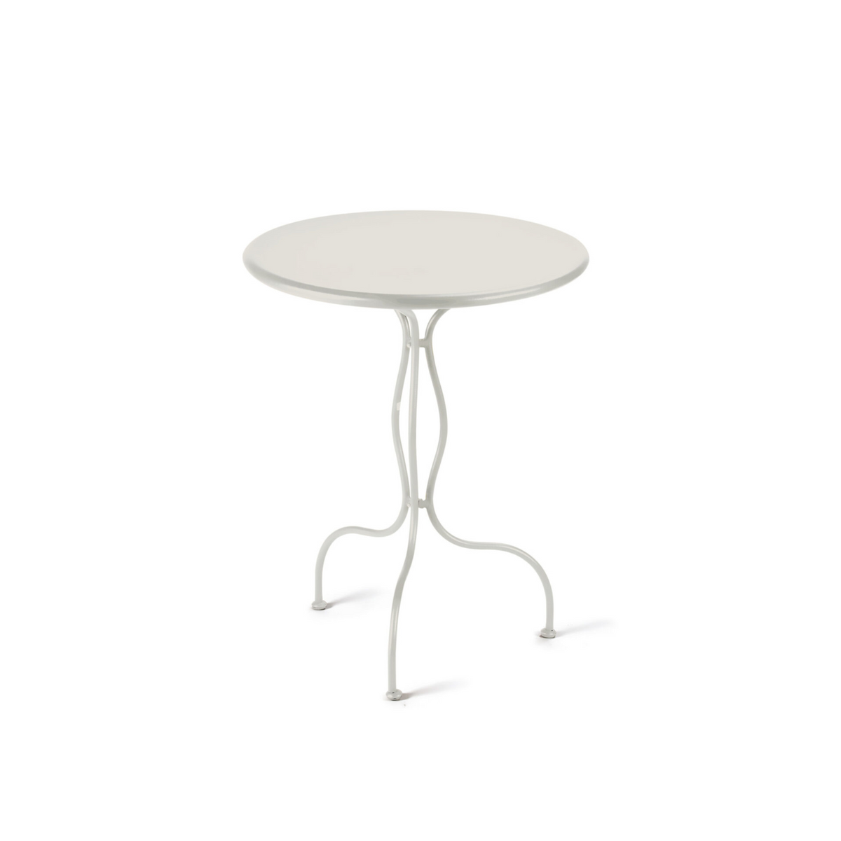 Tavolo tondo in metallo zincato "Rondò" da bar e giardino smontabile cm 60x60 75h