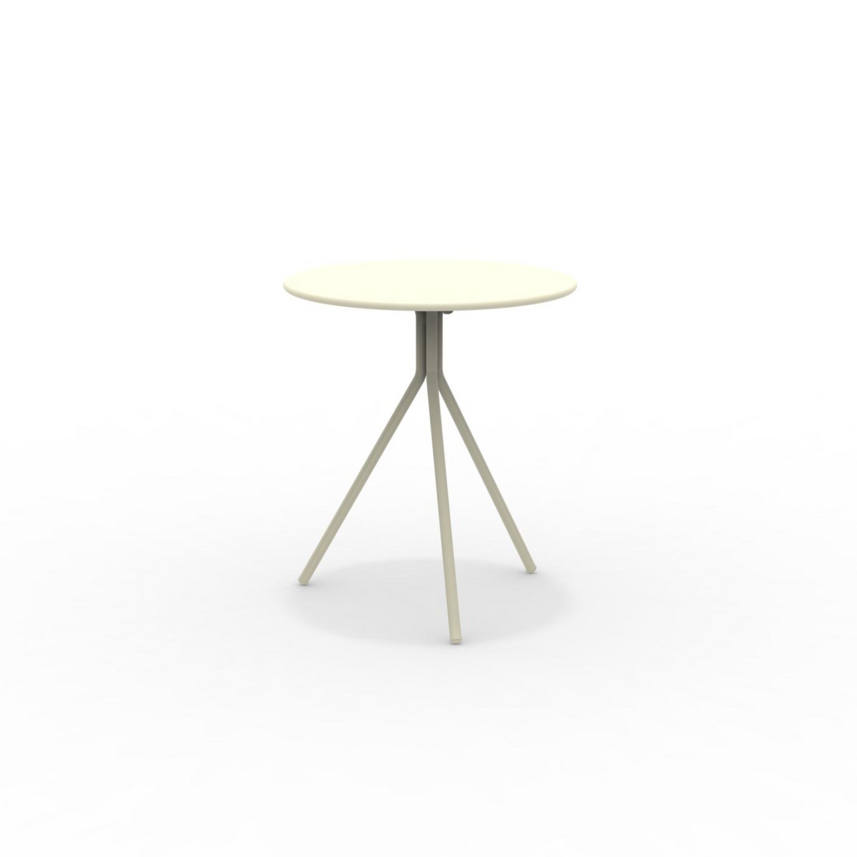 Tavolo tondo in metallo zincato "Twist15" per giardino smontabile h 75 cm
