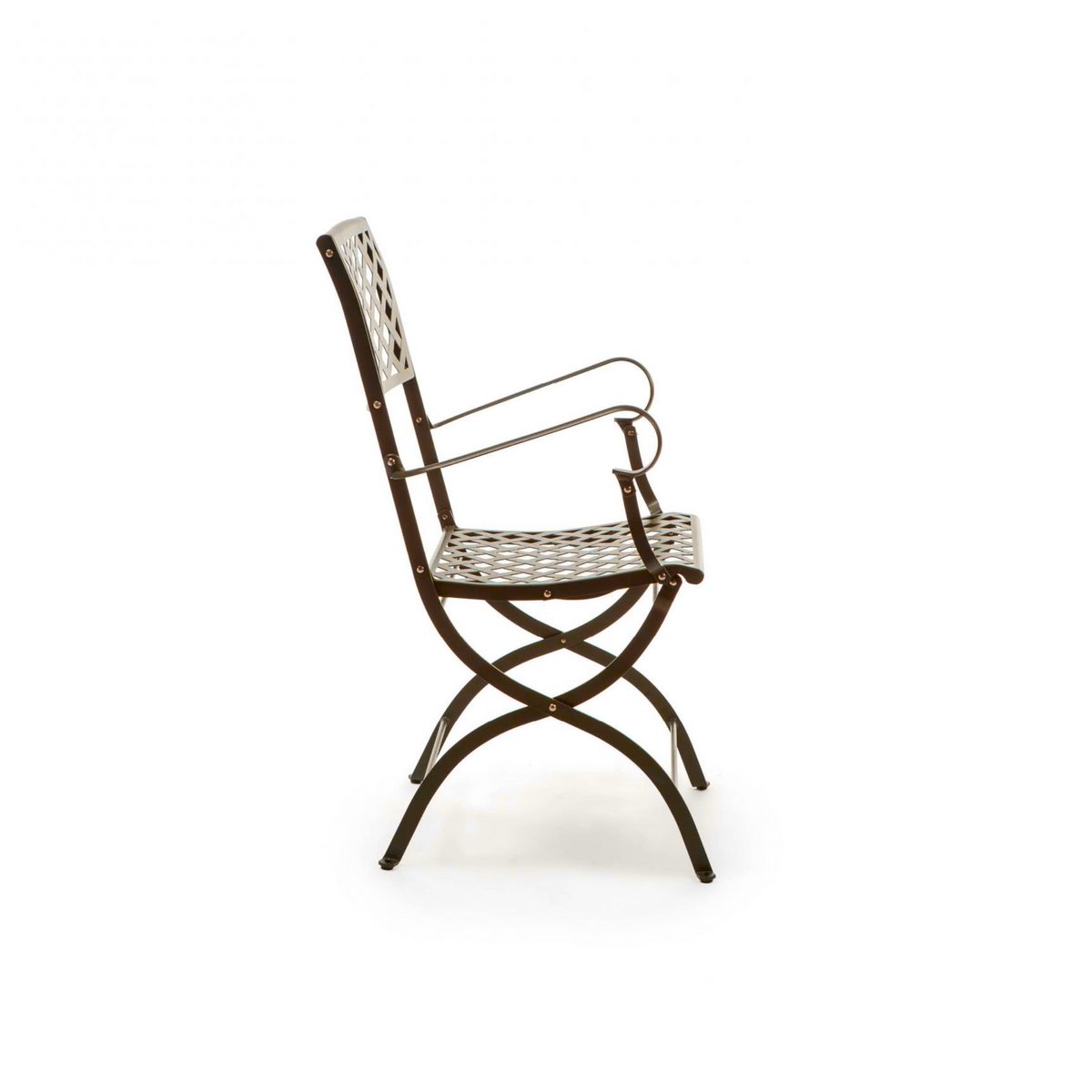 Set di sedie pieghevoli in metallo "Springtime" da giardino cm 52x56 90h