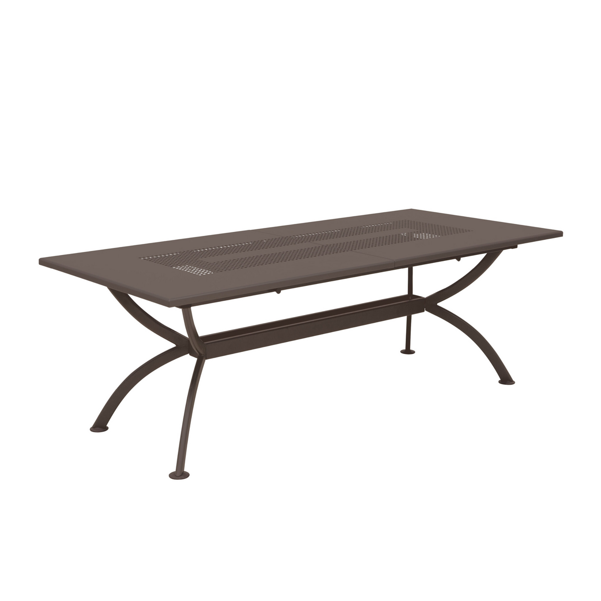 Tavolo allungabile in metallo "Valentino" da giardino moderno cm 220/300x100 75h
