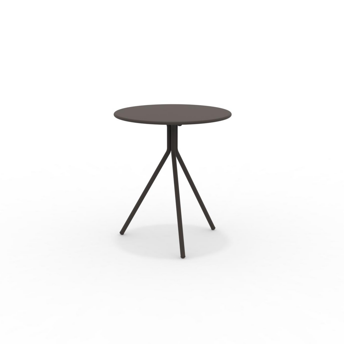 Tavolo tondo in metallo zincato "Twist15" per giardino smontabile h 75 cm
