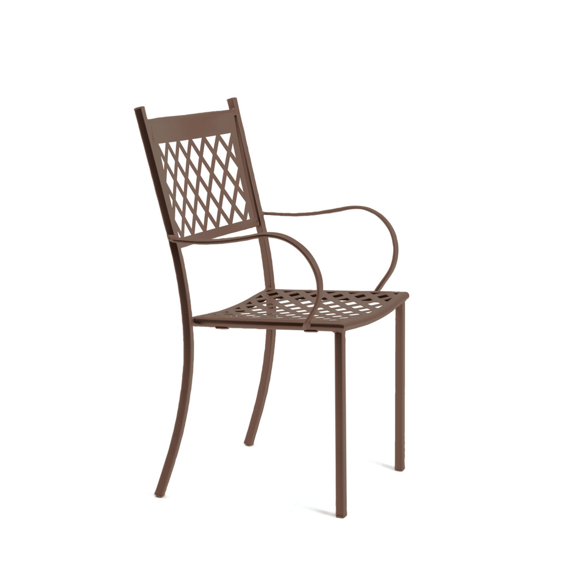 Set di sedie in metallo verniciato "Summertime" da giardino impilabili cm 53x57 95h