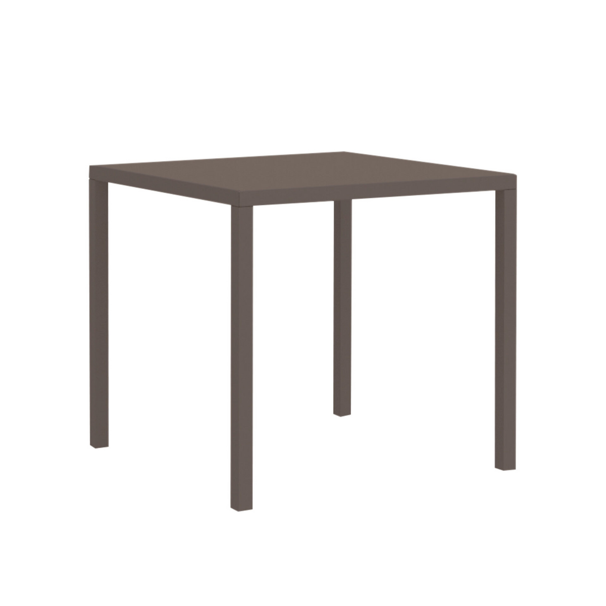 Tavolo fisso rettangolare in metallo "Quatris" da giardino cm 80x60 75h