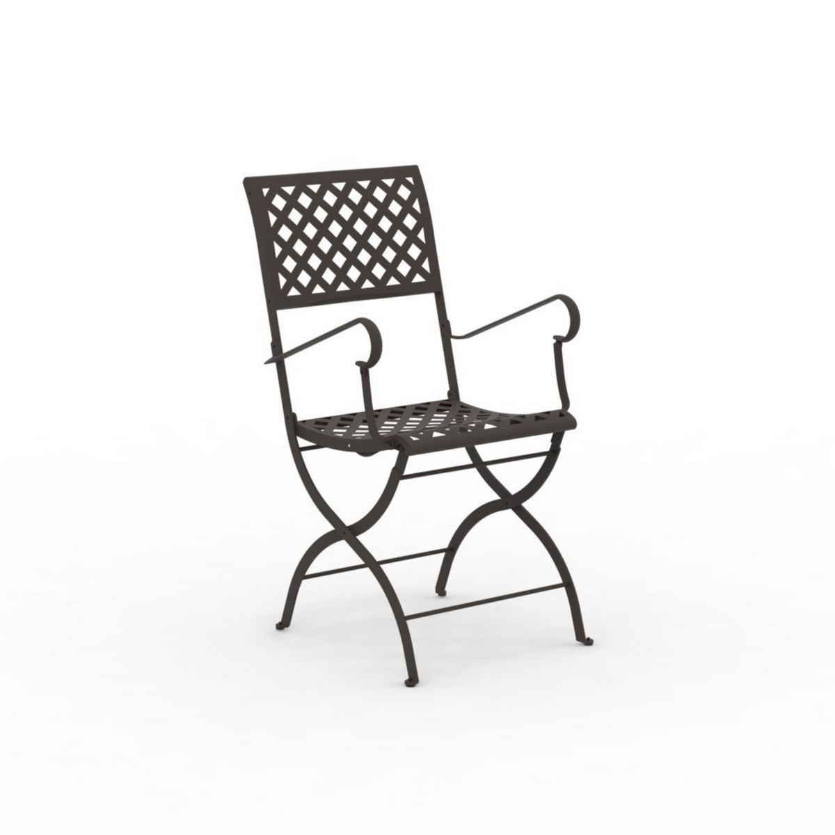 Set di sedie pieghevoli in metallo "Springtime" da giardino cm 52x56 90h