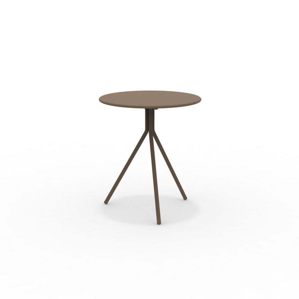 Tavolo tondo in metallo zincato "Twist15" per giardino smontabile h 75 cm