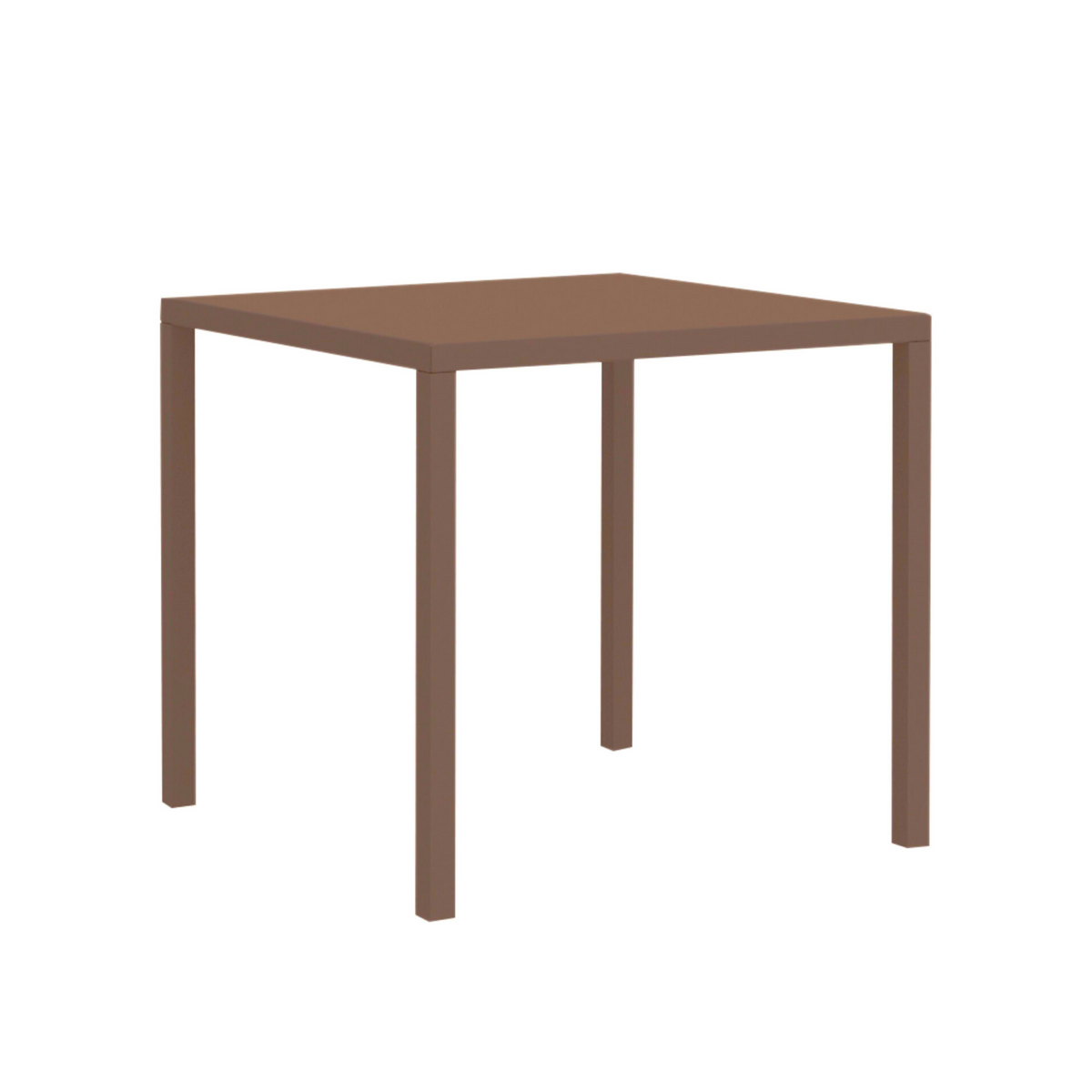 Tavolo fisso quadrato in metallo "Quatris" modero impilabile bar giardino  h 75 cm