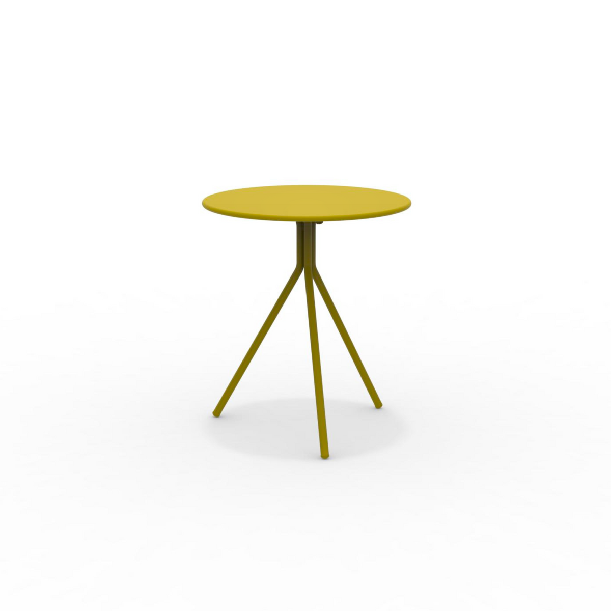 Tavolo tondo in metallo zincato "Twist15" per giardino smontabile h 75 cm