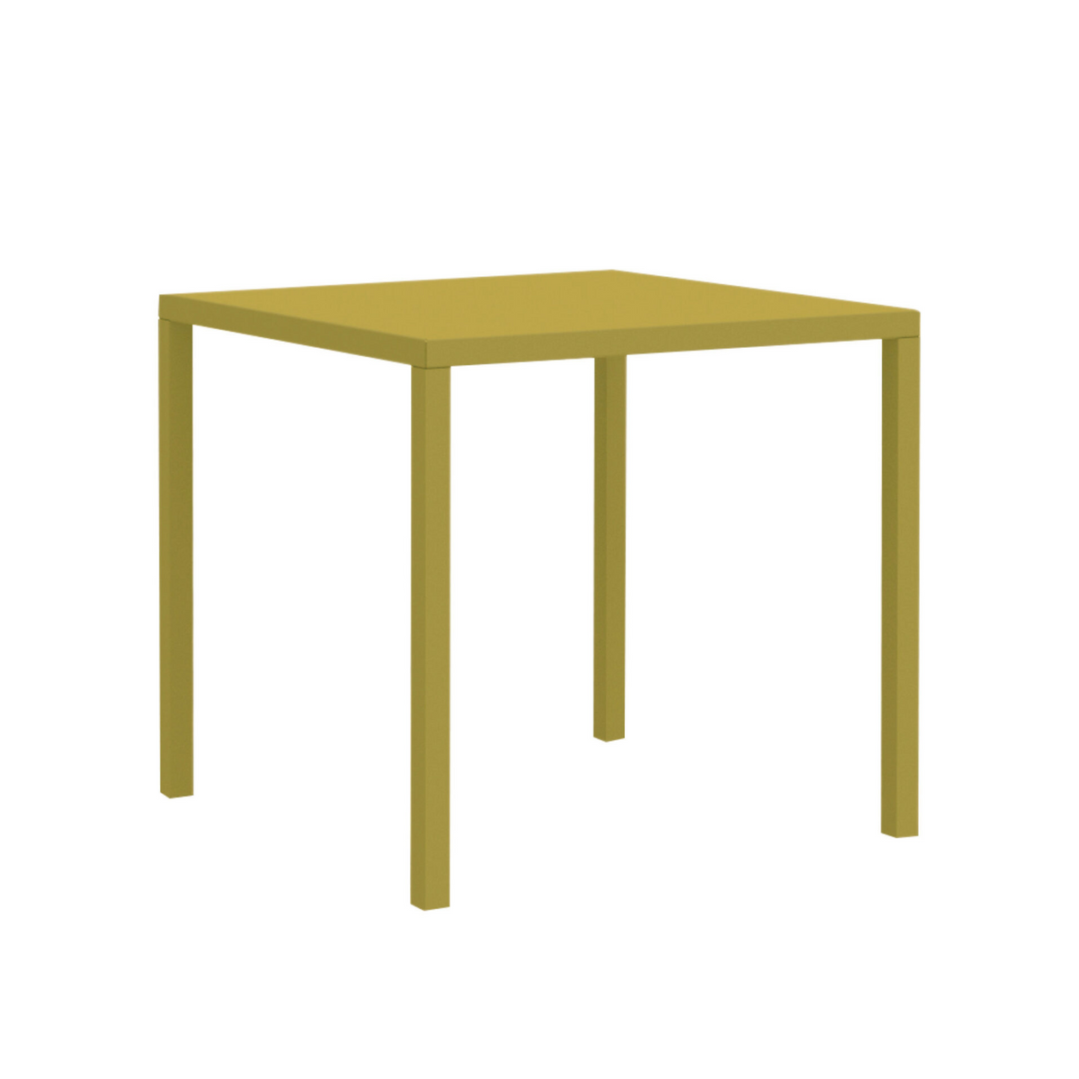 Tavolo fisso quadrato in metallo "Quatris" modero impilabile bar giardino  h 75 cm