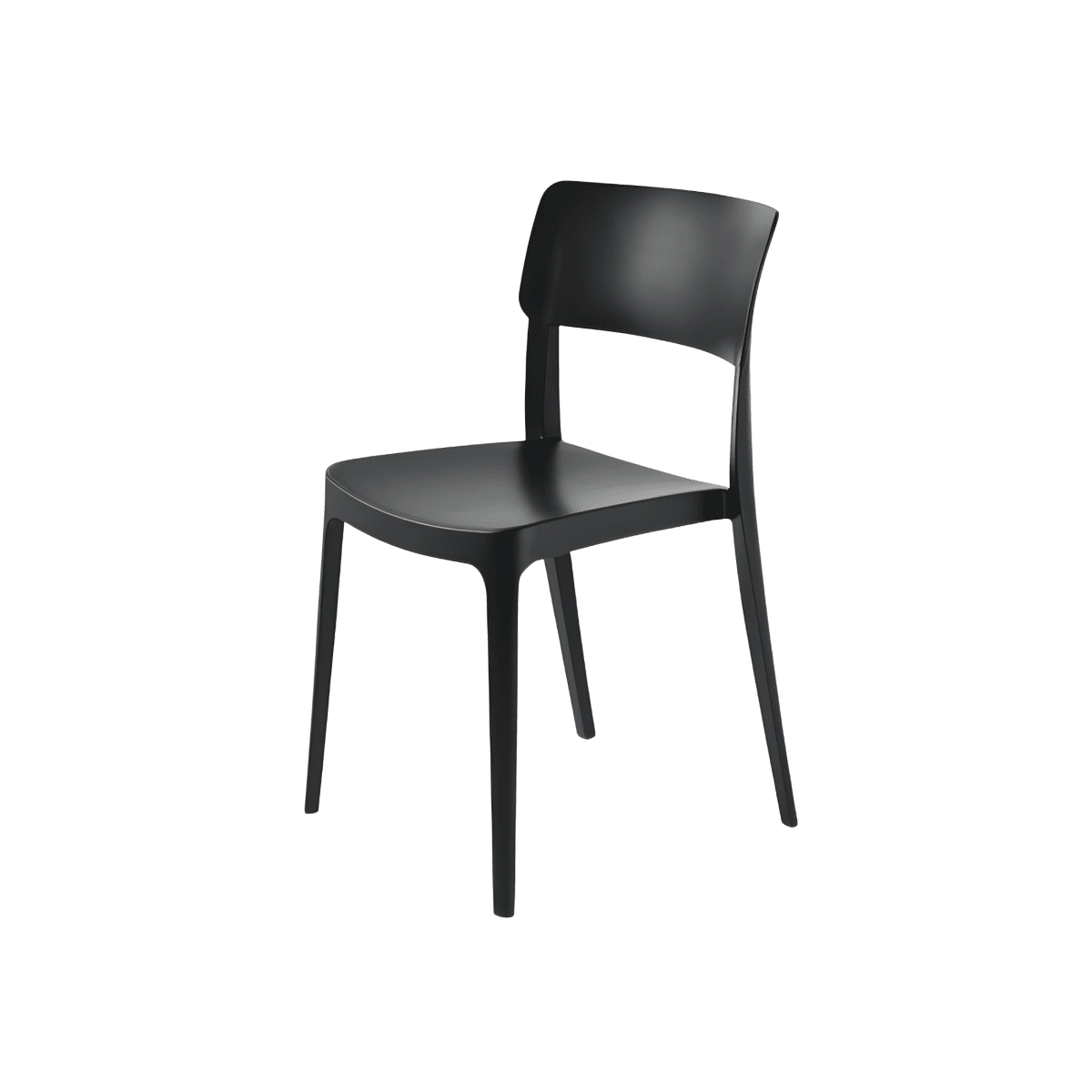 Set sedia impilabili "Maribela" in polipropilene cm 50x51 81h - MondoViro