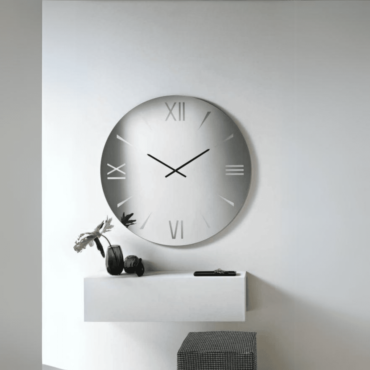 Orologio a parete "Lunex" in vetro specchiato con numeri incisi a laser - MondoViro