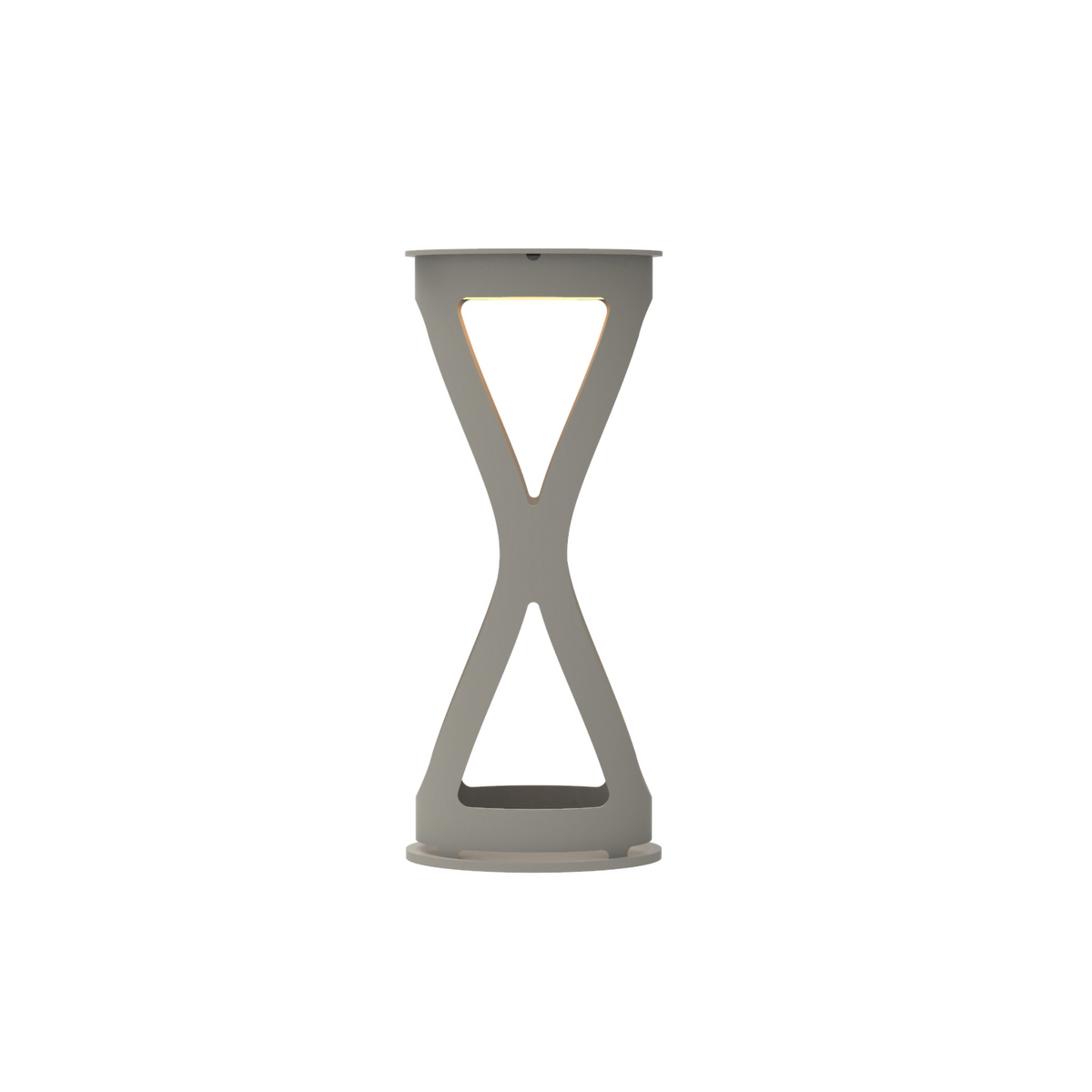 Lampada da tavolo in metallo "Luna" ricaricabile da esterno cm 12x12 26h