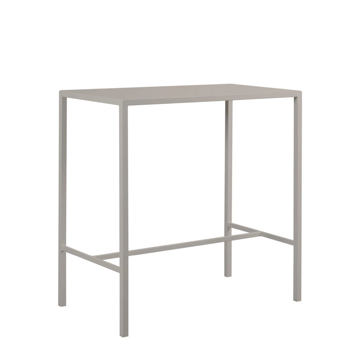 Tavolo alto in metallo verniciato "Seaside" da bar e giardino moderno h 110 cm