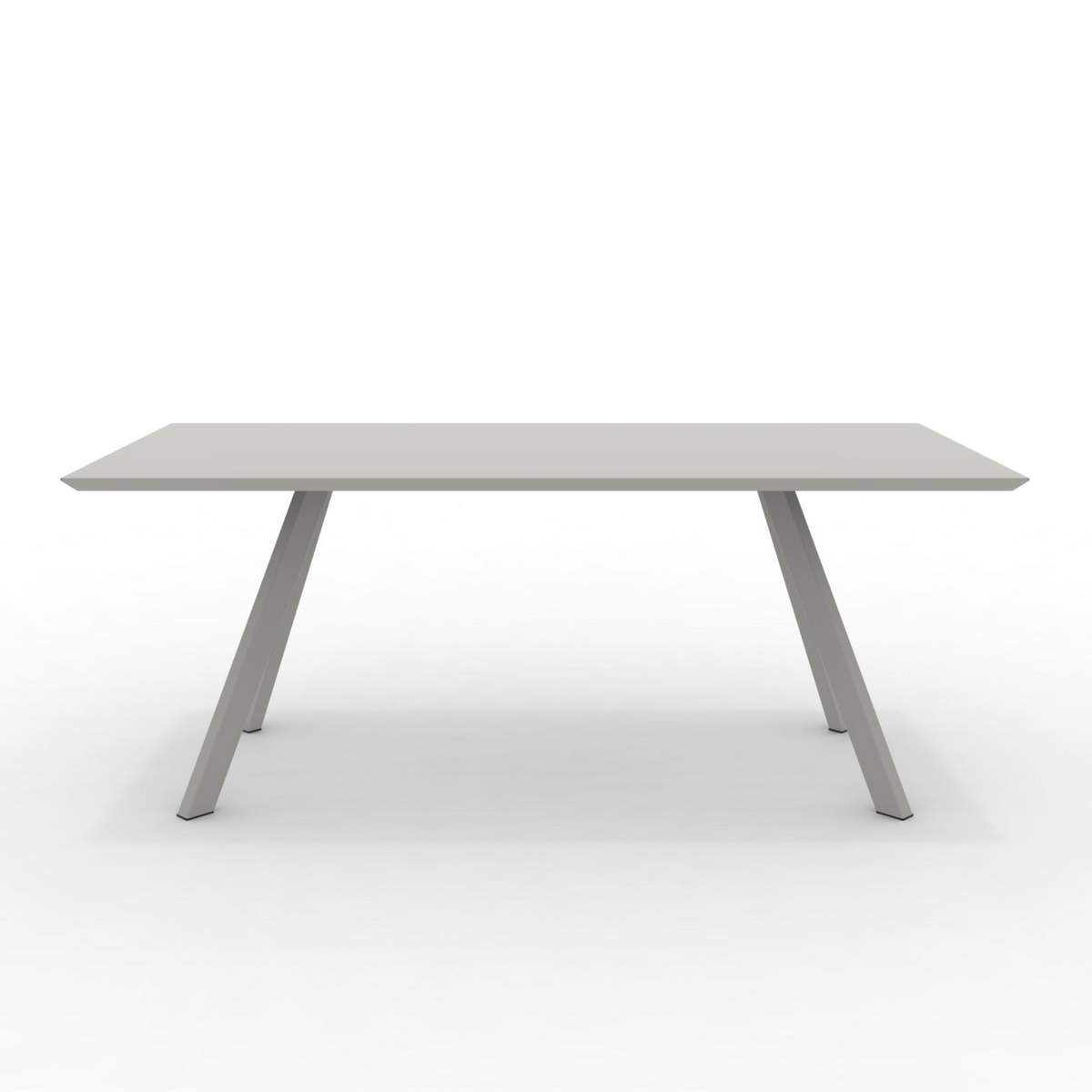 Tavolo allungabile in metallo verniciato "Daisy9" da giardino moderno cm 220/320x100 75h