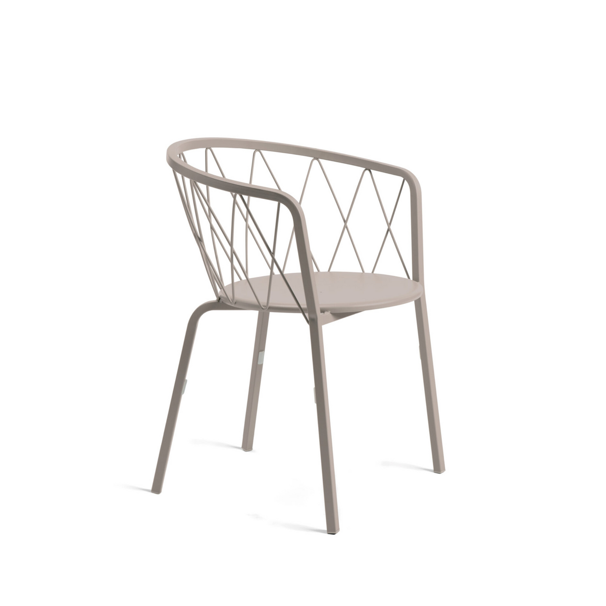 Sedia da giardino in metallo verniciato impilabili "Daisy" cm 57x55 75h
