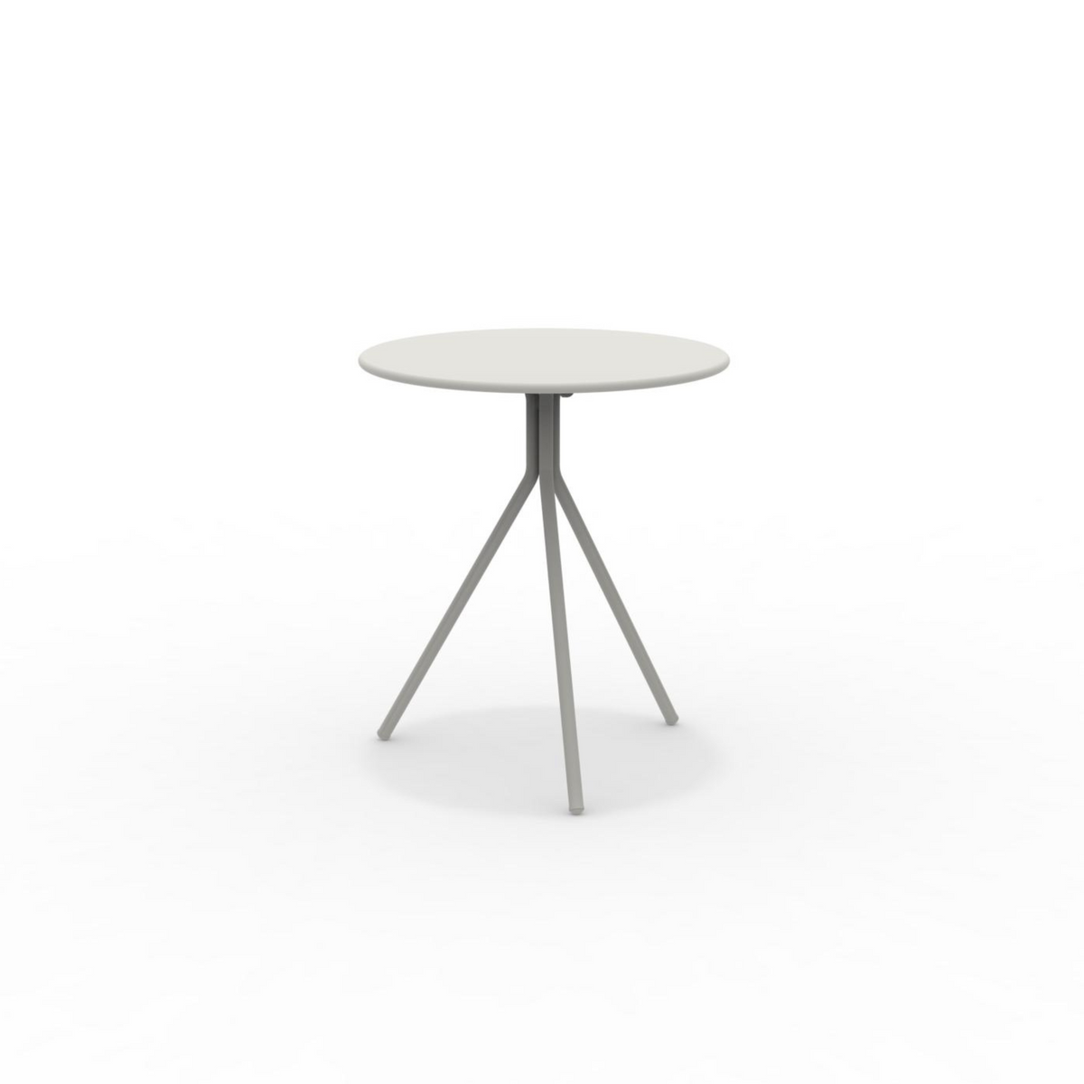 Tavolo tondo in metallo zincato "Twist15" per giardino smontabile h 75 cm