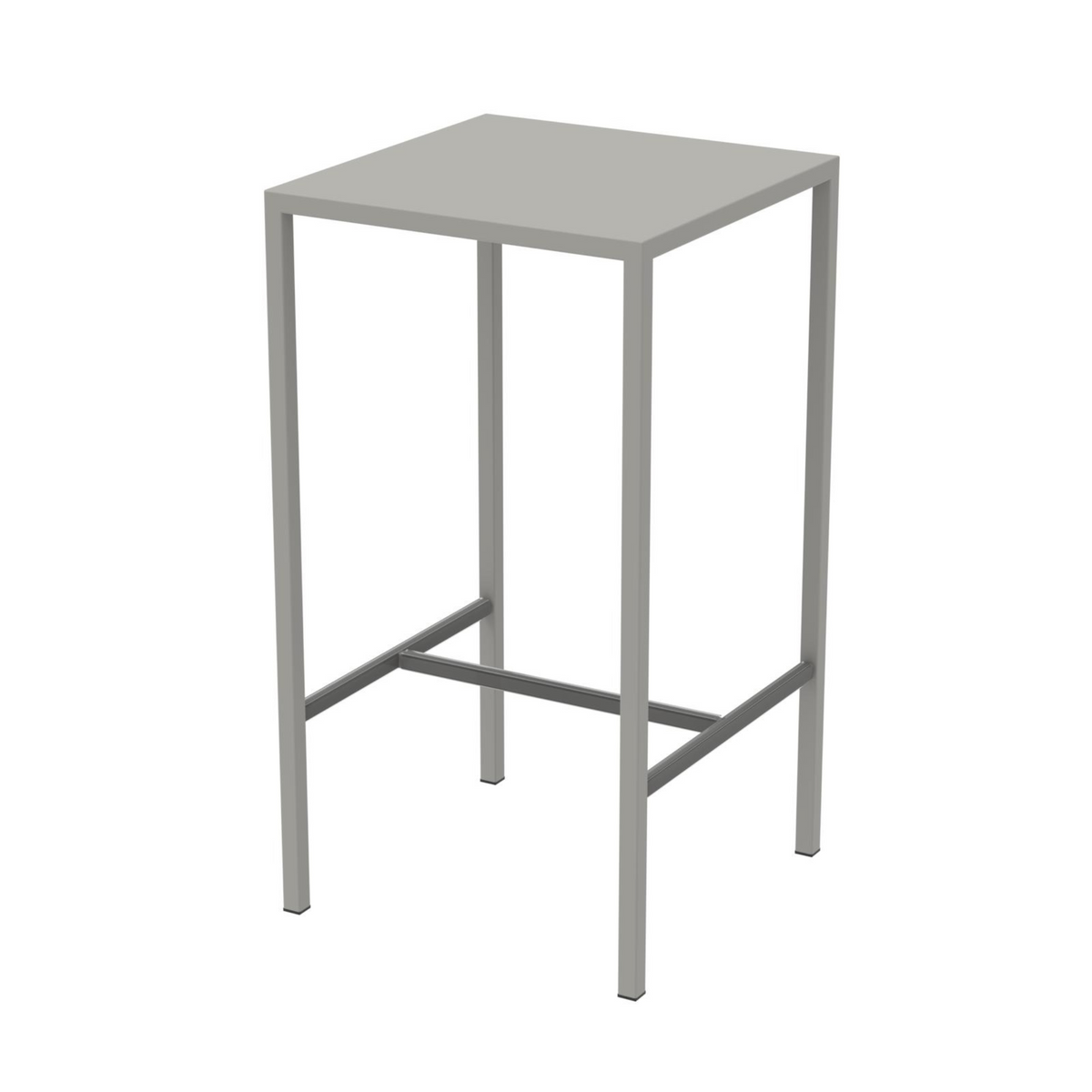 Tavolo alto in metallo verniciato "Seaside" da bar e giardino moderno h 110 cm