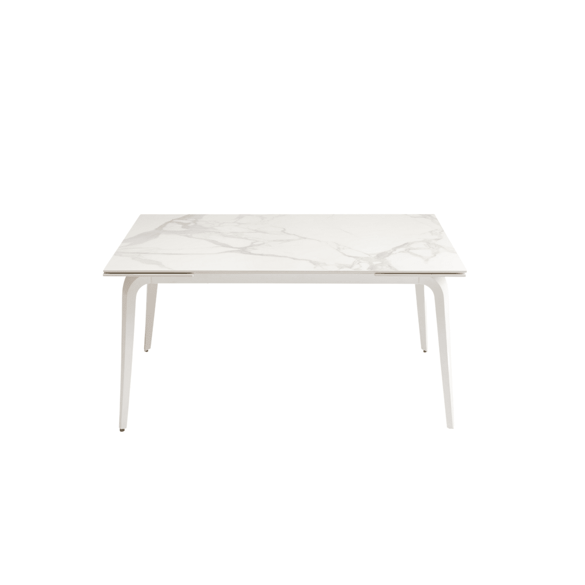 Tavolo allungabile "Gedy" effetto marmo e due allunghe cm 160/240x90 77h - MondoViro