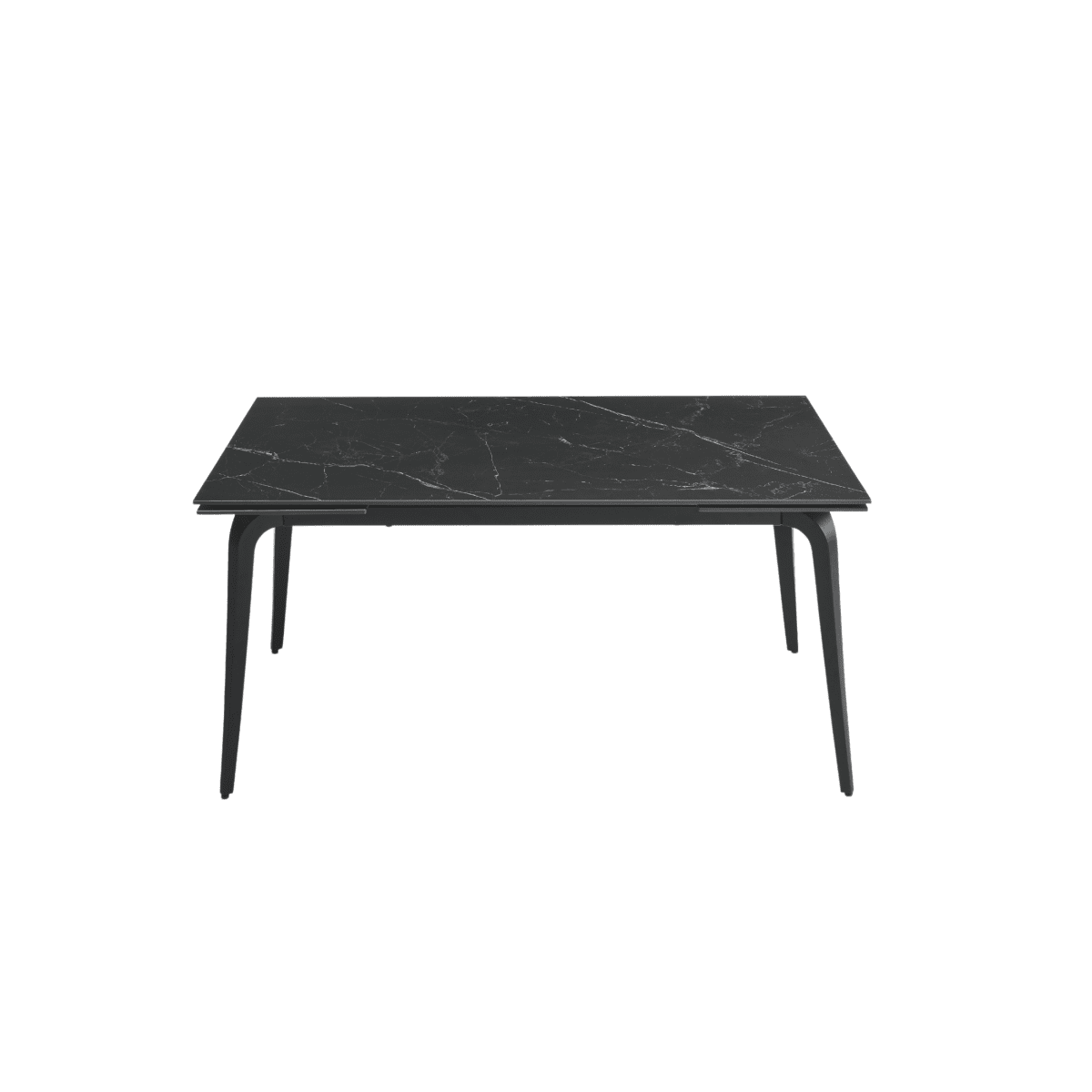 Tavolo allungabile "Gedy" effetto marmo e due allunghe cm 160/240x90 77h - MondoViro