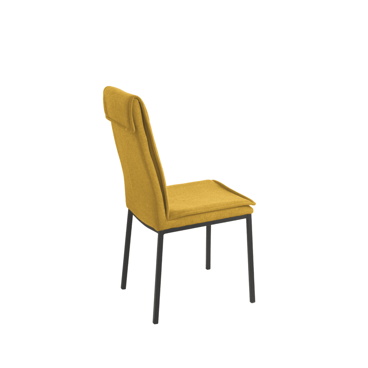 Set di sedie da pranzo "Lymba" imbottite con struttura in metallo cm 45x60 98h - MondoViro