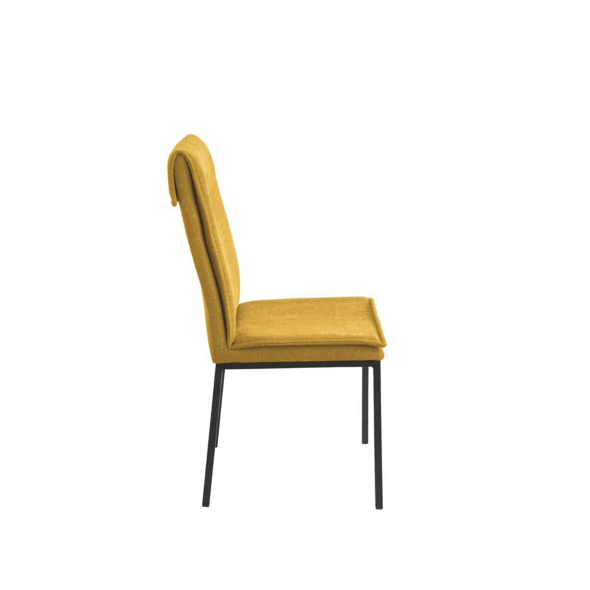 Set di sedie da pranzo "Lymba" imbottite con struttura in metallo cm 45x60 98h - MondoViro
