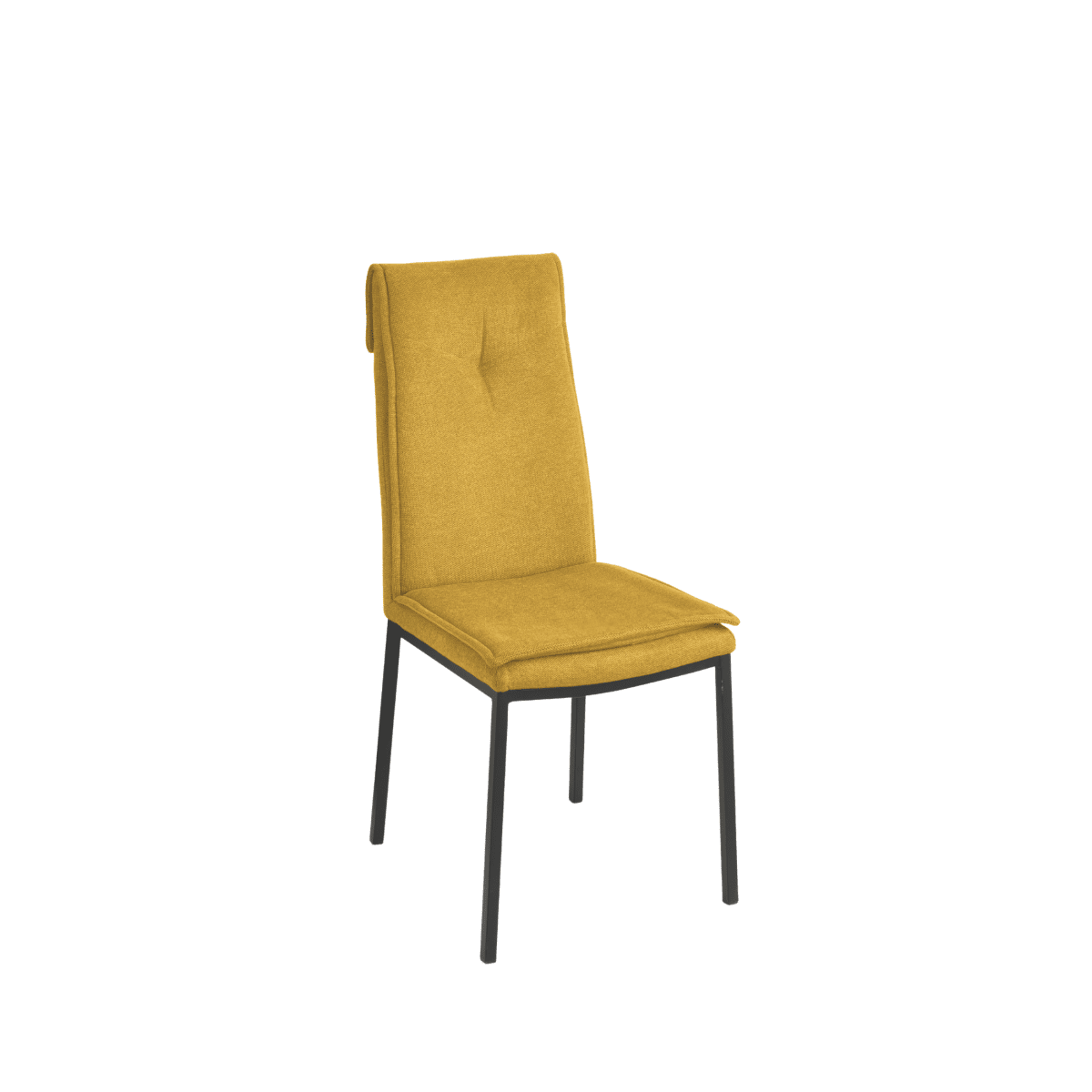 Set di sedie da pranzo "Lymba" imbottite con struttura in metallo cm 45x60 98h - MondoViro