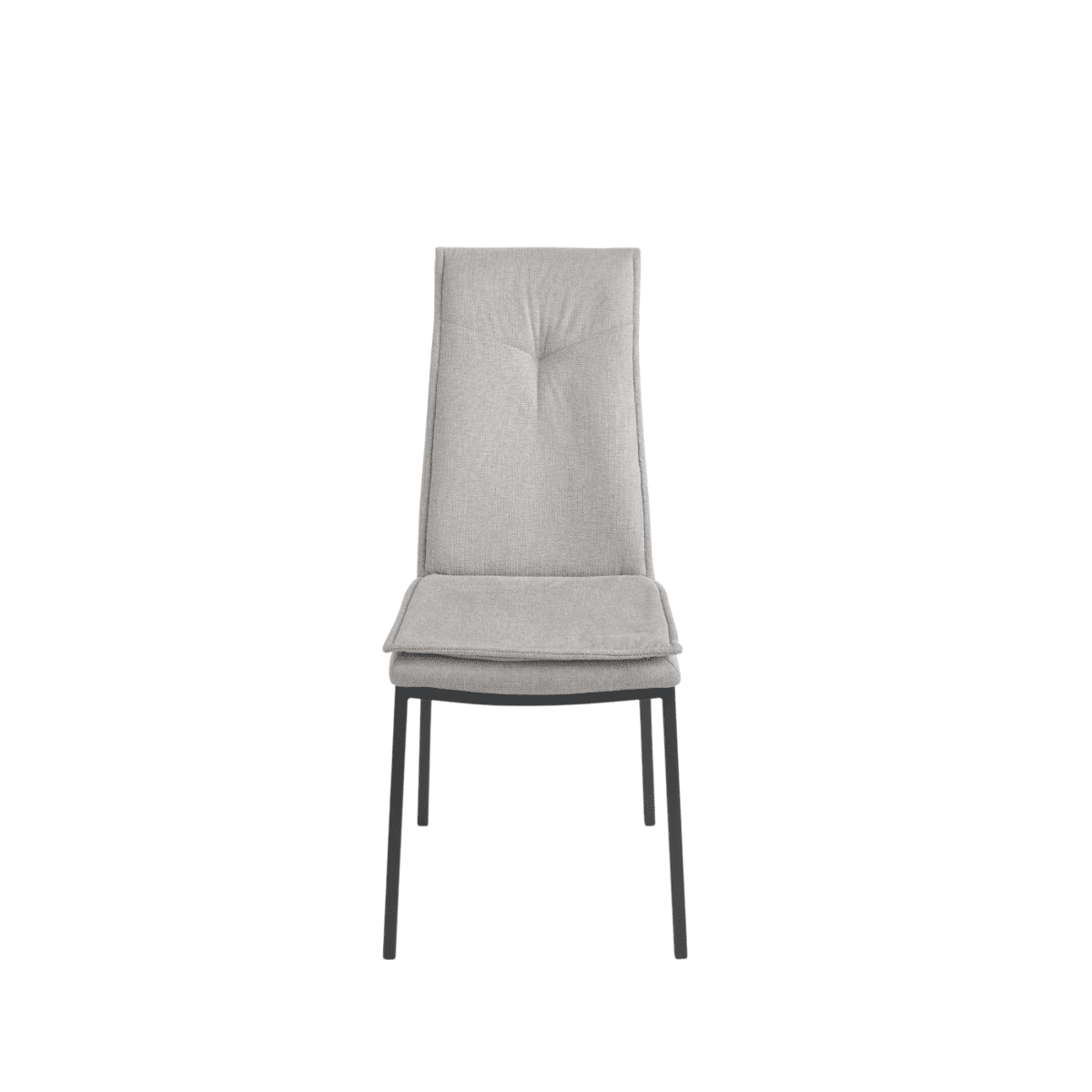 Set di sedie da pranzo "Lymba" imbottite con struttura in metallo cm 45x60 98h - MondoViro