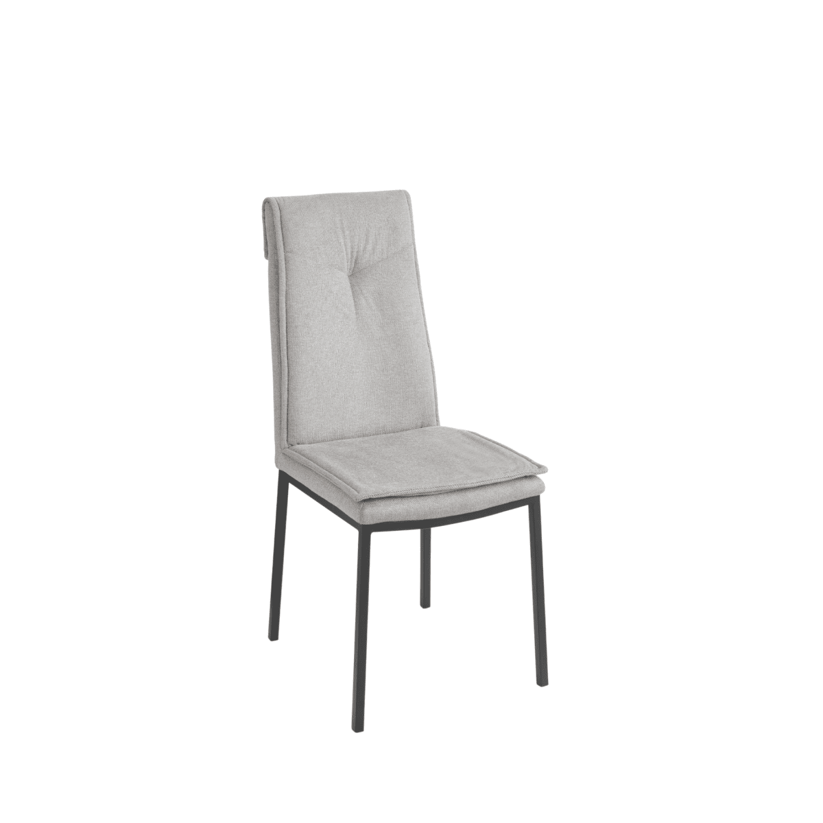 Set di sedie da pranzo "Lymba" imbottite con struttura in metallo cm 45x60 98h - MondoViro