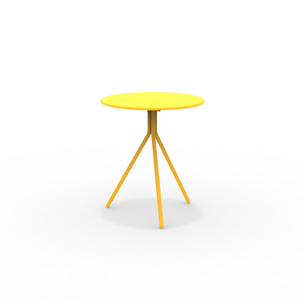 Tavolo tondo in metallo zincato "Twist15" per giardino smontabile h 75 cm