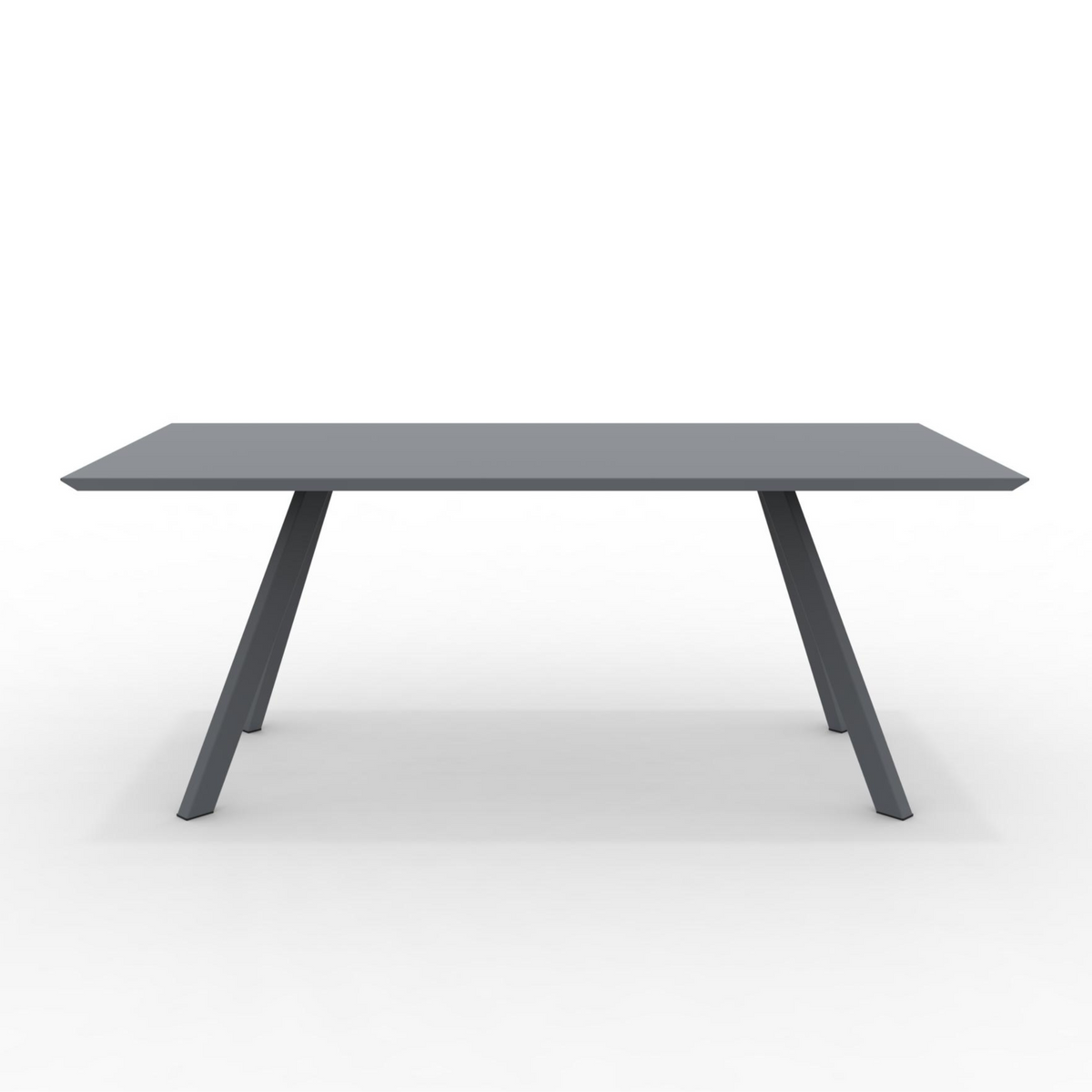 Tavolo allungabile in metallo verniciato "Daisy9" da giardino moderno cm 220/320x100 75h