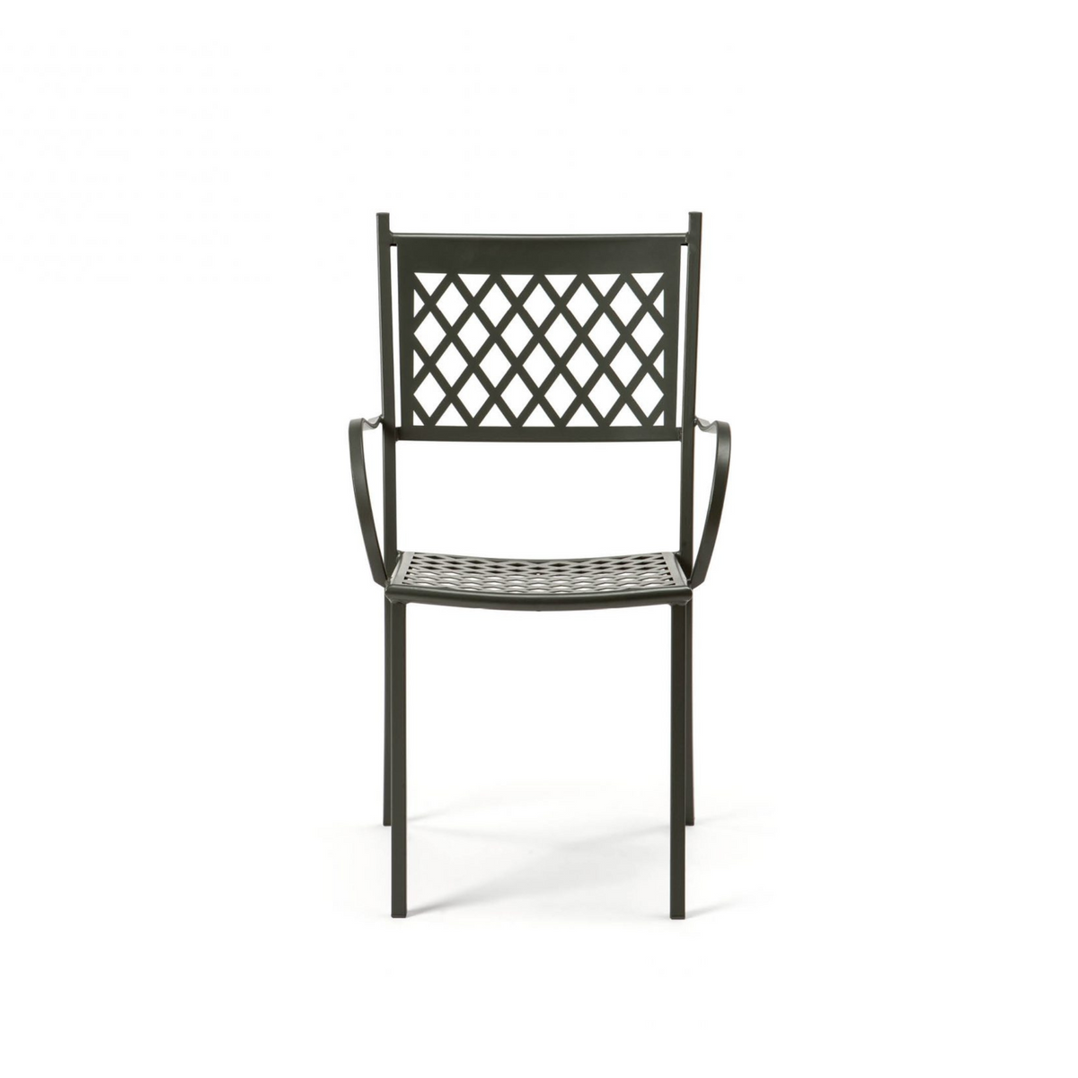 Set di sedie in metallo verniciato "Summertime" da giardino impilabili cm 53x57 95h