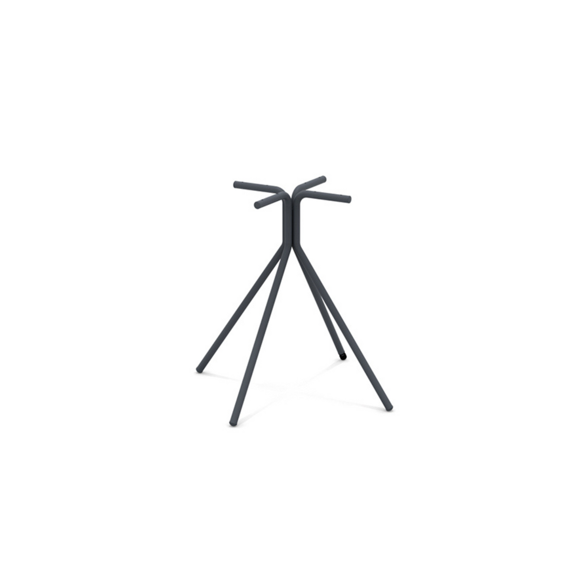Tavolo tondo in metallo zincato "Twist15" per giardino smontabile h 75 cm