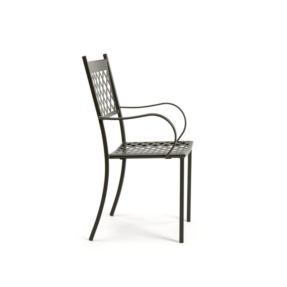 Set di sedie in metallo verniciato "Summertime" da giardino impilabili cm 53x57 95h
